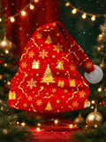 Oceanlyte Men's Christmas Trees Snowflakes Gift Boxes Bells And Stars Print Hat