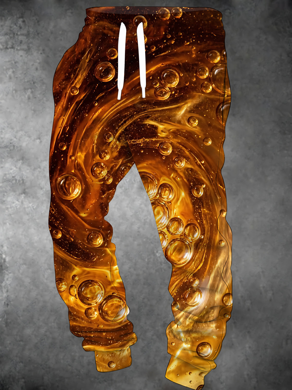 Oceanlyte Men's Printed Abstract Amber Bubbles And Swirls Print Pants