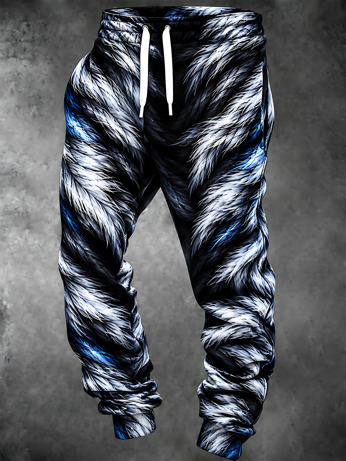 Oceanlyte Men's Graphic Wolf Fur Pattern Pants