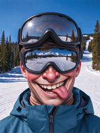 Oceanlyte Double Goggles Funny Face Ski Mask