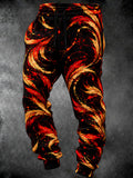 Oceanlyte Men's Printed Feathers And Splatter Print Pants