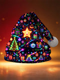 Oceanlyte Men's Graphic Neon Christmas Star And Ornaments Print Hat