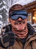 Oceanlyte Funny Vintage Leather Hat Rough Guy Face Ski Mask