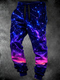 Oceanlyte Men's Graphic Galaxy Nebula And Constellation Stars Print Pants