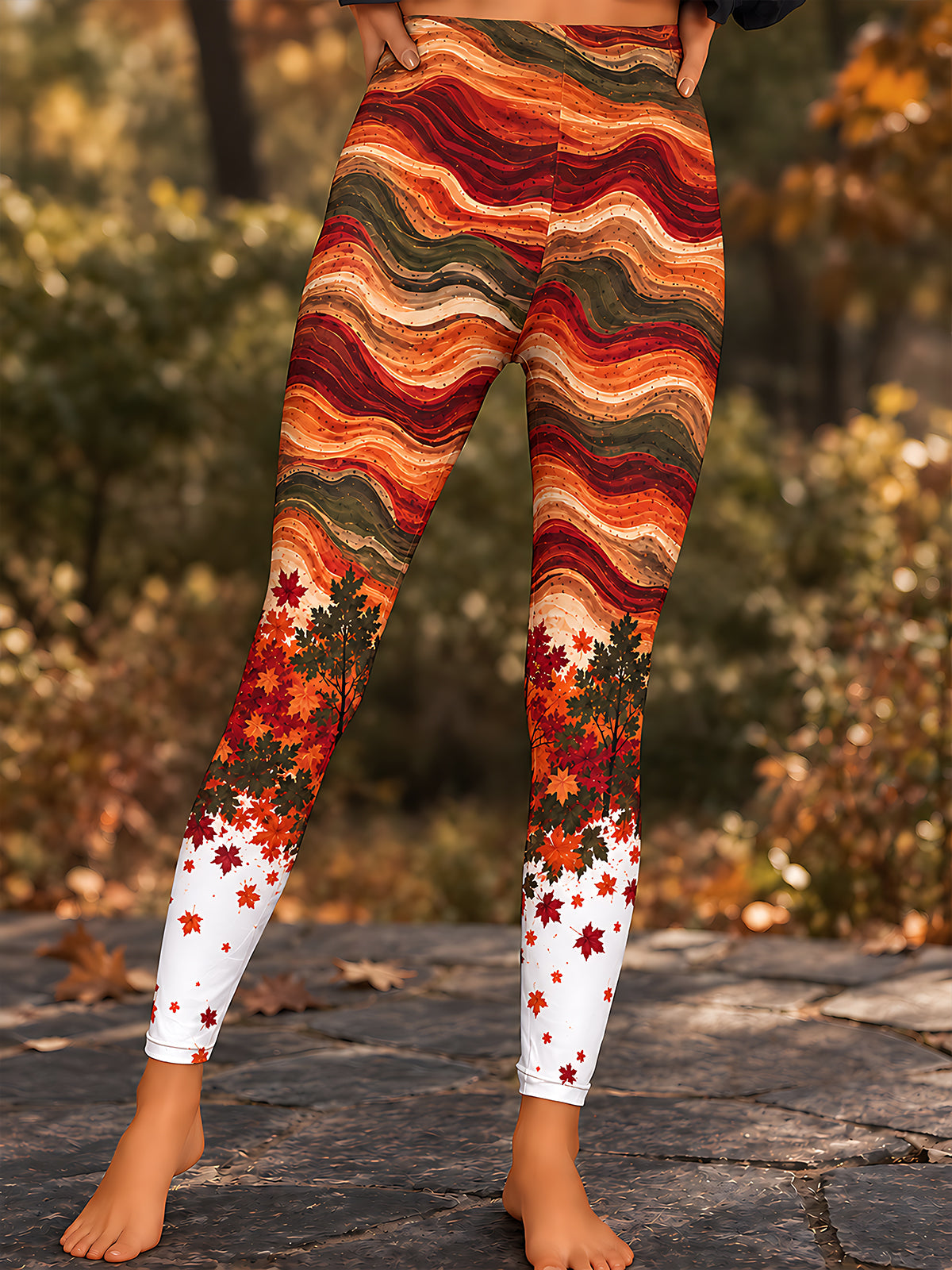 Oceanlyte Autumn Maple Leaf Women's Leggings