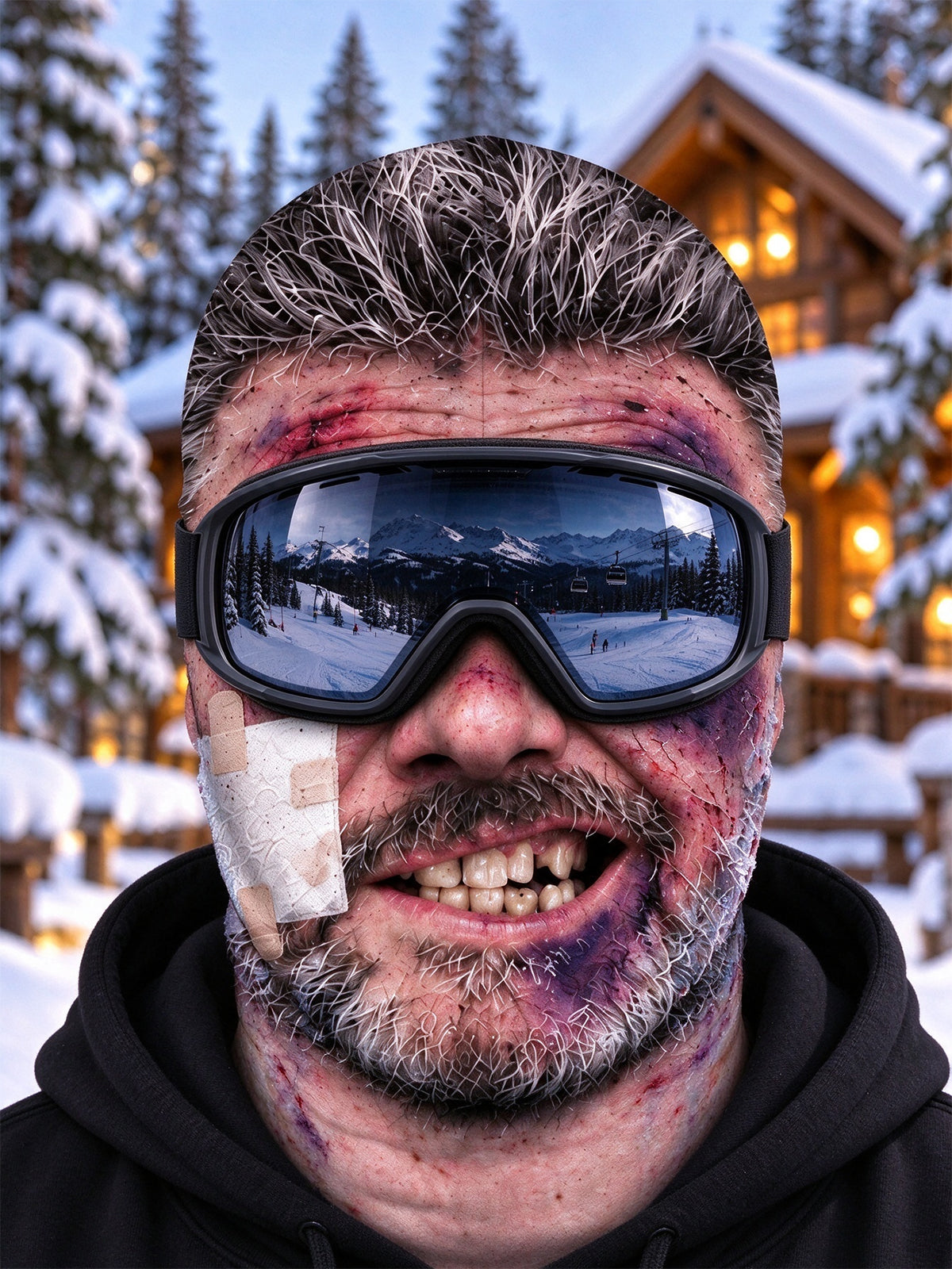 Oceanlyte Funny Scar Bandage Face Ski Mask