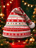 Oceanlyte Men's Patterned Christmas Snowflakes And Trees Print Hat