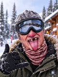 Oceanlyte Funny Elderly Skier Selfie Ski Mask