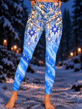 Oceanlyte Winter Pine branches snowflakes Women's Leggings