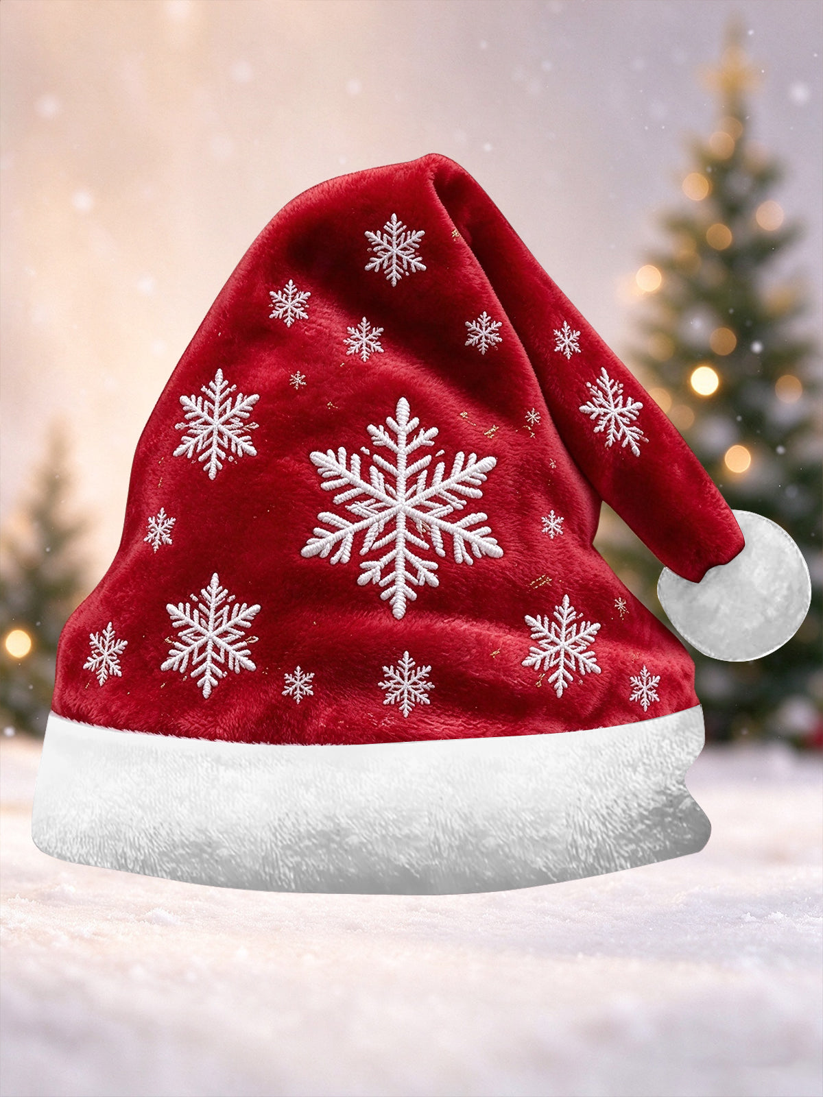 Oceanlyte Men's Christmas Snowflakes Print Hat