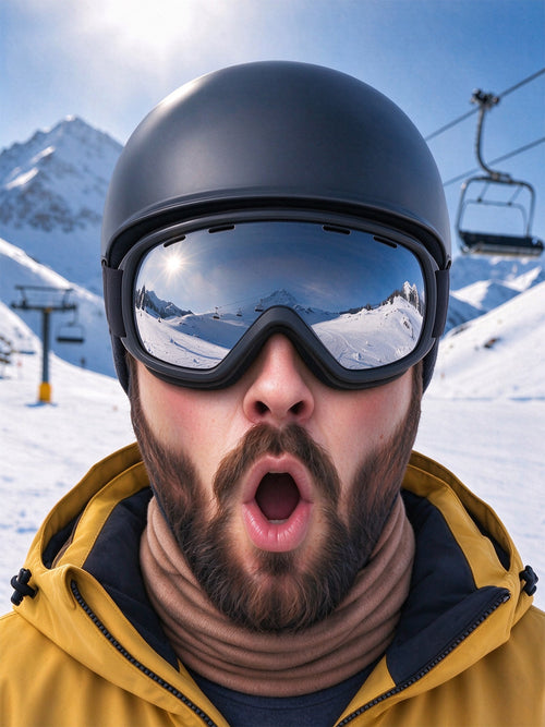 Oceanlyte Funny Full Beard Face Ski Mask