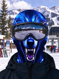 Oceanlyte Blue Light Giant Wolf Ski Mask