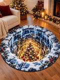 Oceanlyte Christmas tree Round Area Rug