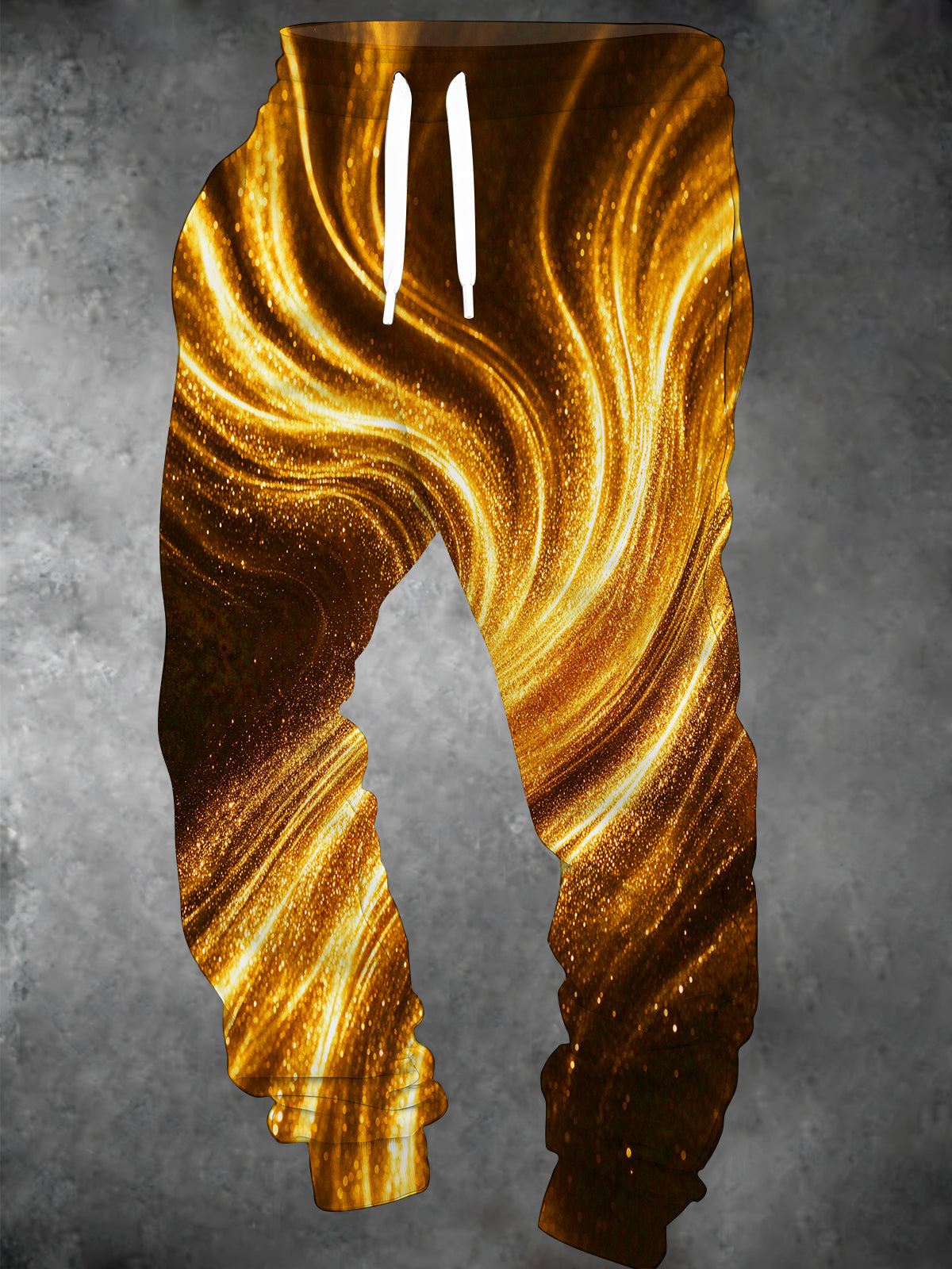 Oceanlyte Men's Patterned Golden Swirl Glitter Pattern Pants