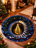 Oceanlyte Christmas Tree 3D Round Area Rug
