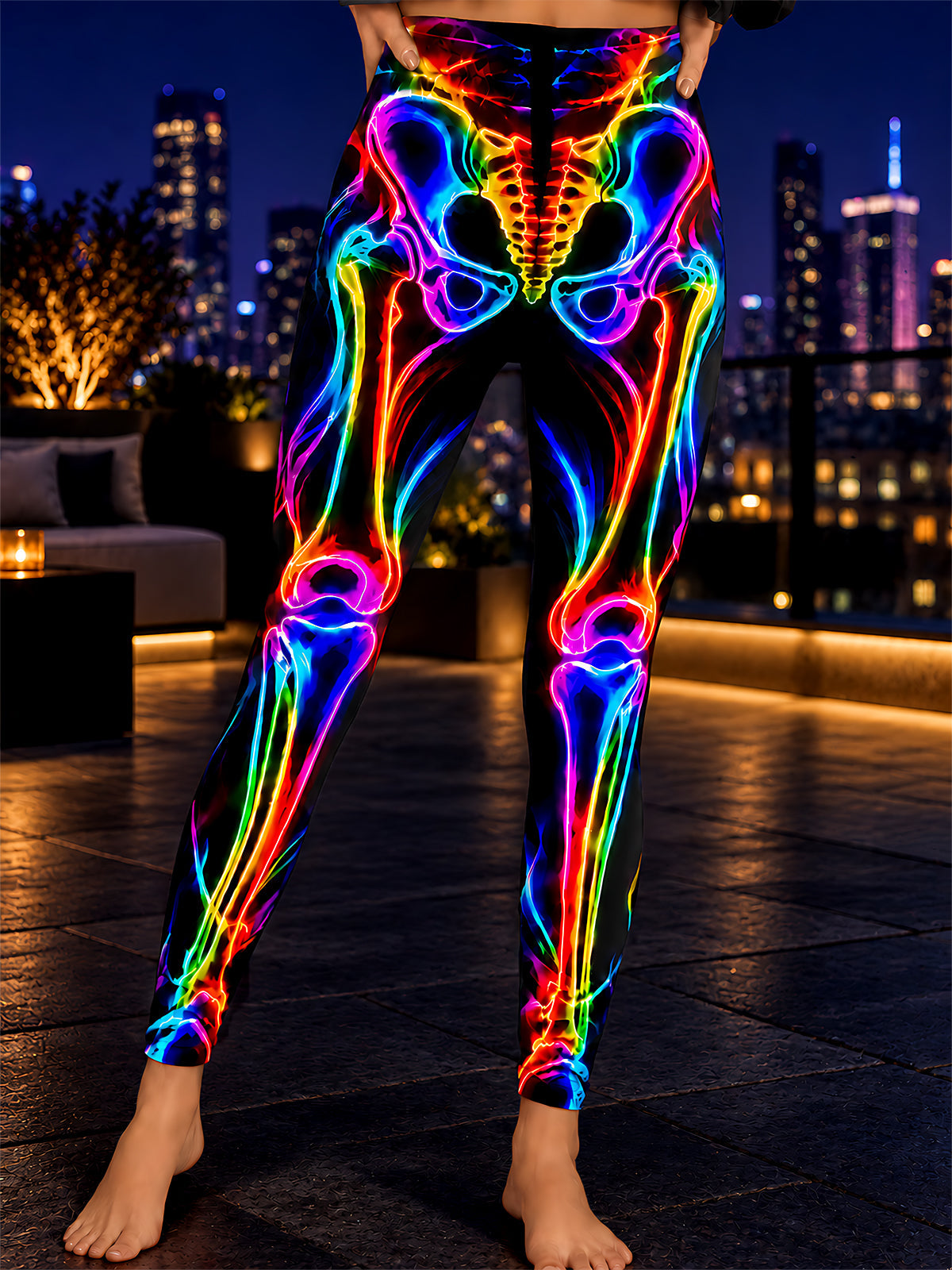 Oceanlyte Neon skull bones Women's Leggings
