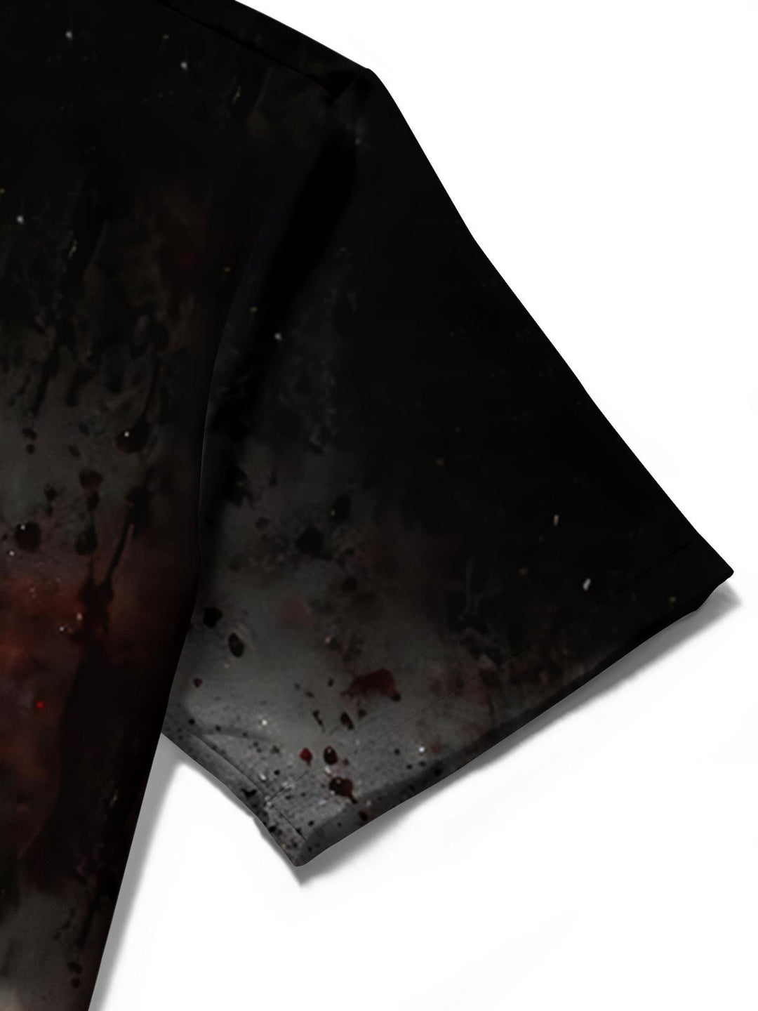 Scary Clown Print Men's Pocket Short Sleeve Shirts