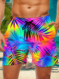 Hawaiian Leaf Men's Print Pocket Shorts