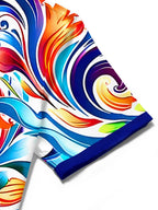 Abstract Men's Pocket Short Sleeve Shirts