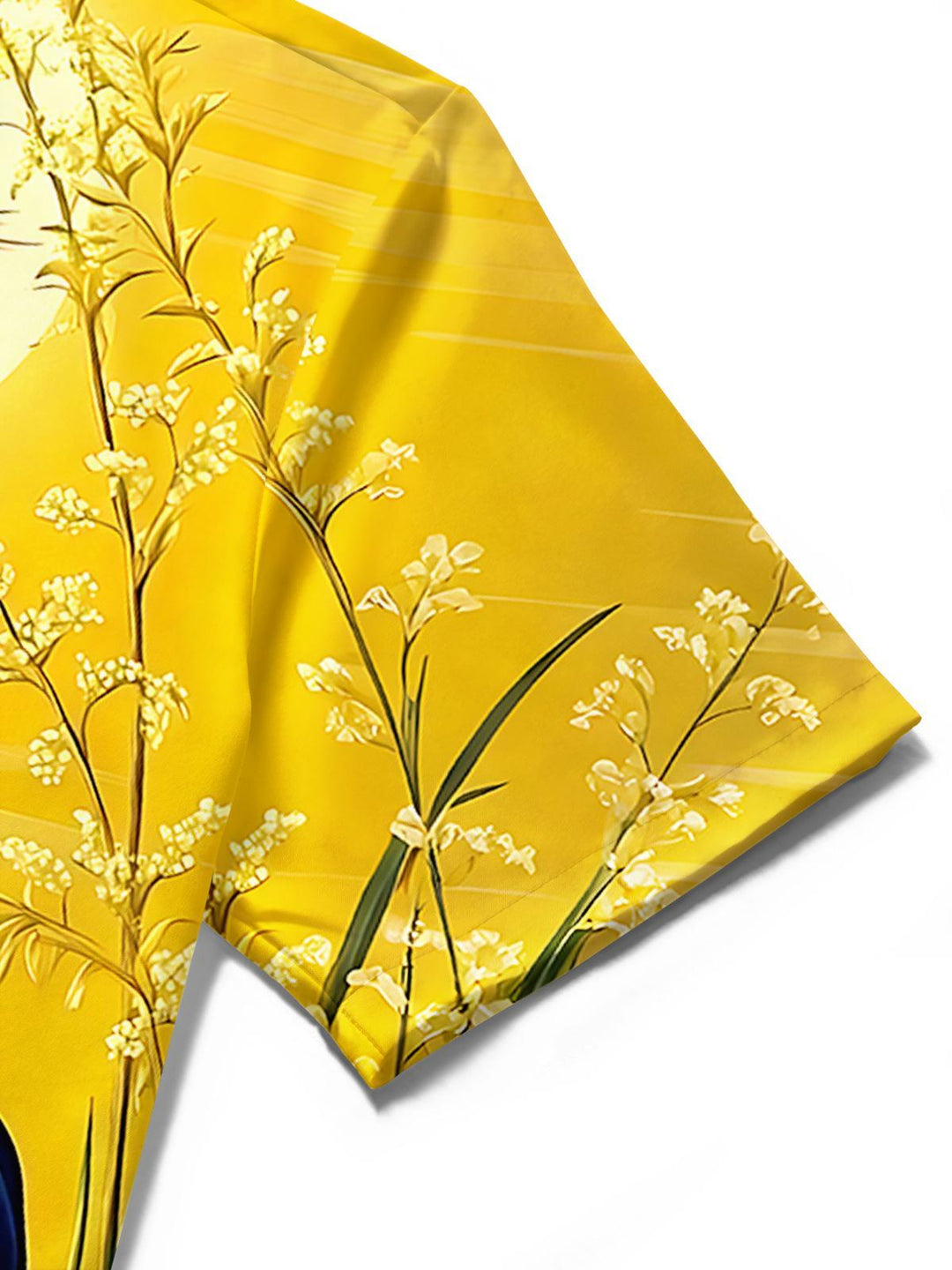 Red-Crowned Crane Sunset Men's Pocket Short Sleeve Shirts