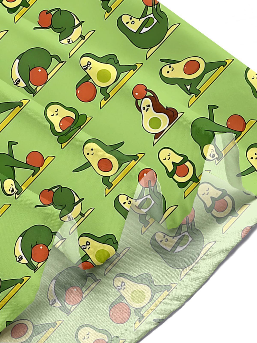 Funny Avocado Print Men's Pocket Short Sleeve Shirts