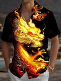 Dragon Men's Pocket Short Sleeve Shirts