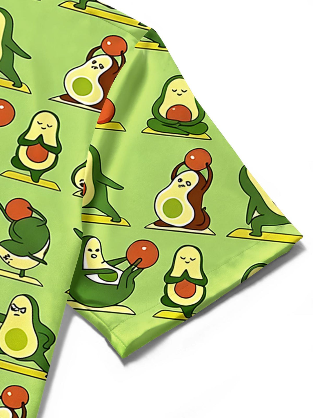 Funny Avocado Print Men's Pocket Short Sleeve Shirts