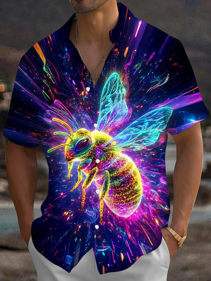 Bee Men's Pocket Short Sleeve Shirts