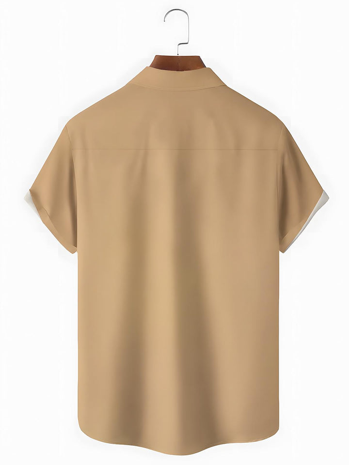 Music Concert Men's Pocket Short Sleeve Shirts