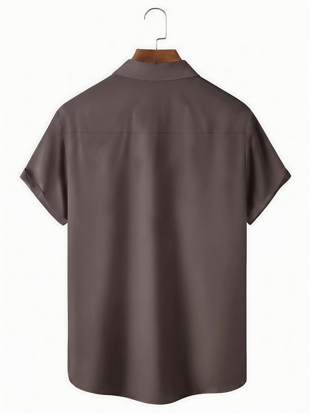 Wood Grain Men's Pocket Short Sleeve Shirts