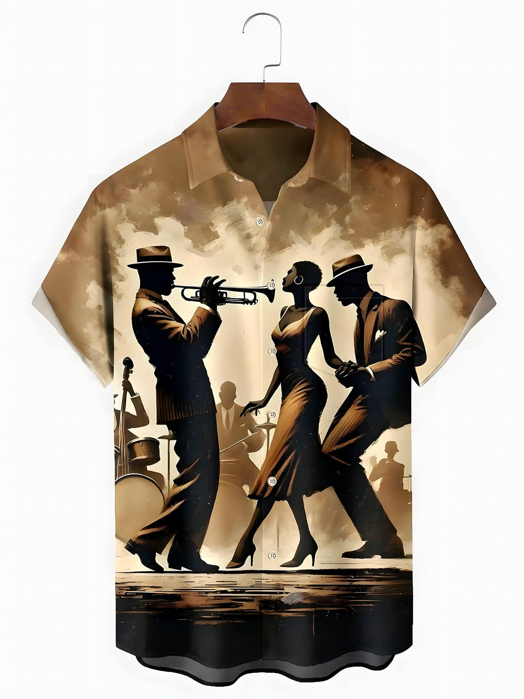 Music Concert Men's Pocket Short Sleeve Shirts