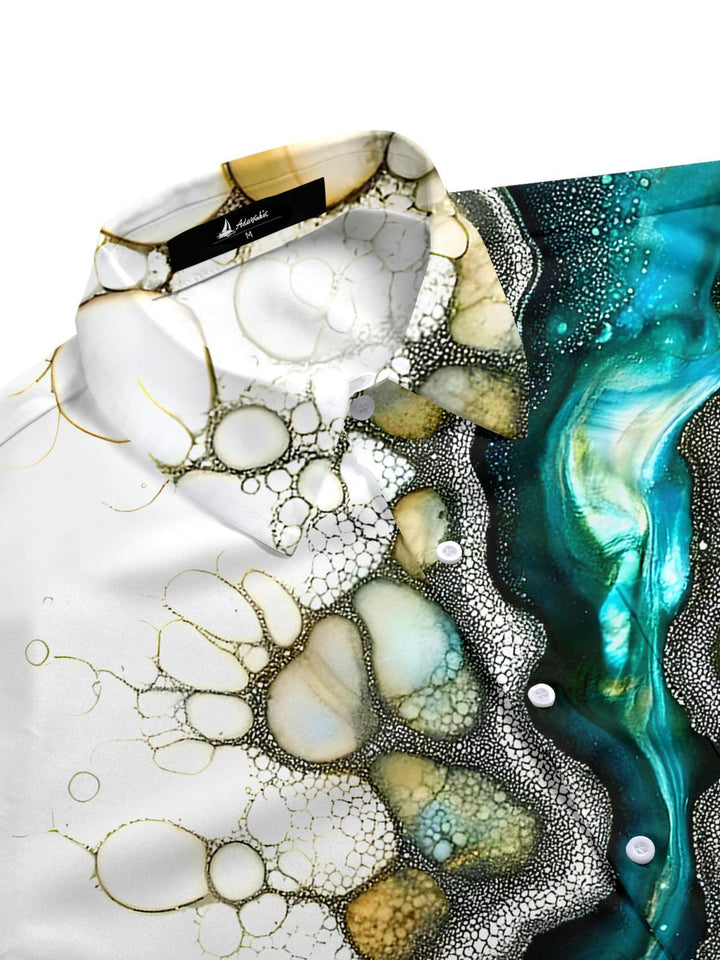 Abstract Men's Pocket Short Sleeve Shirts