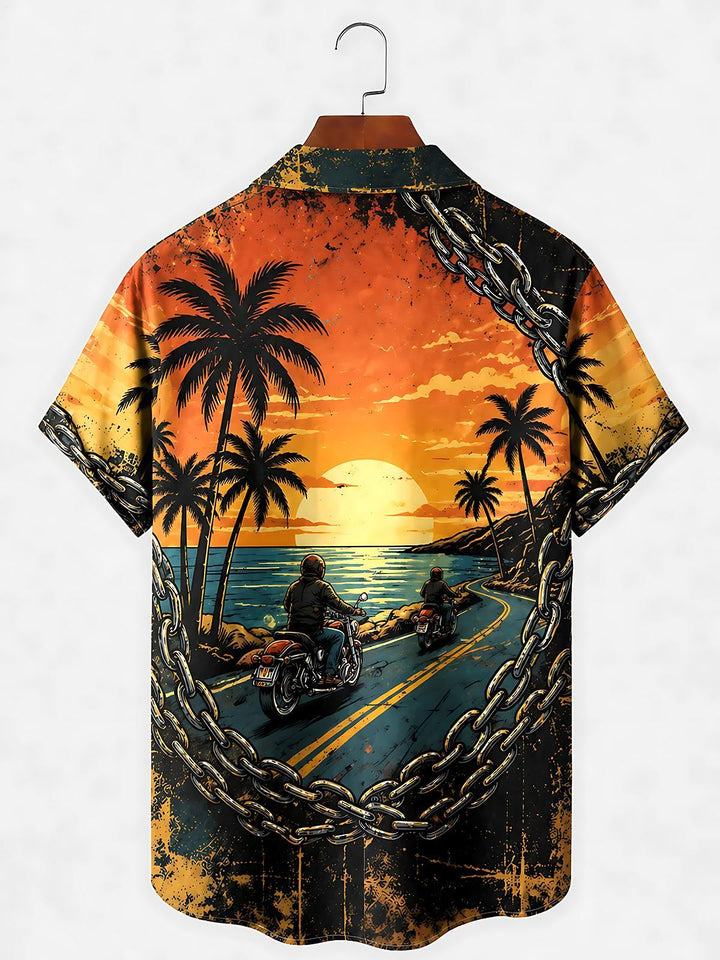 Hawaiian Men's Pocket Short Sleeve Shirts