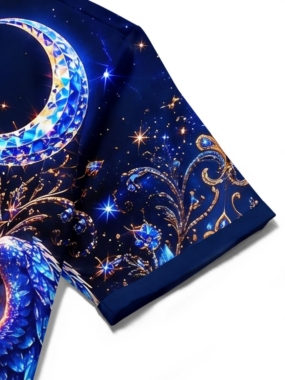 Jesus Cross Religious Starry Sky Men's Pocket Short Sleeve Shirts