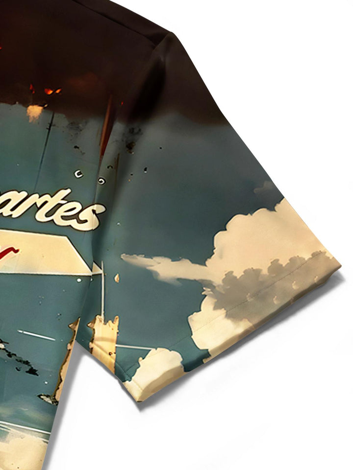 Vintage Rocket Men's Pocket Short Sleeve Shirts