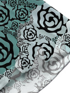 Dark Green Roses Men's Pocket Short Sleeve Shirts