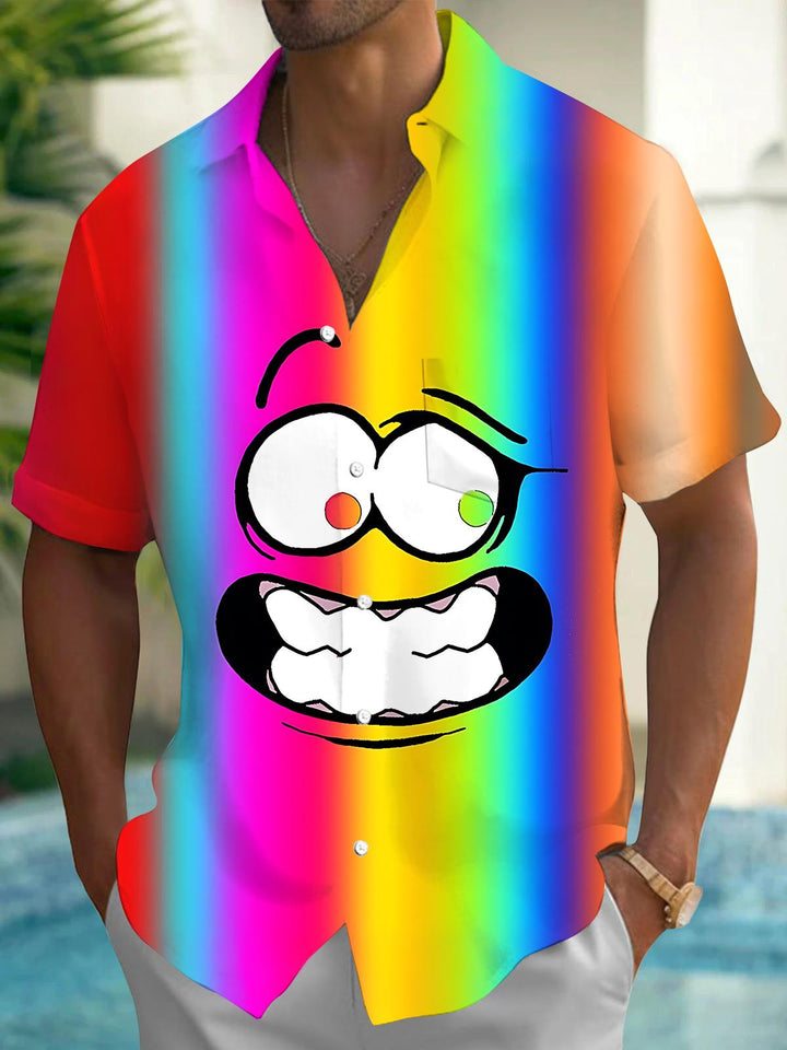 Funny Men's Pocket Short Sleeve Shirts