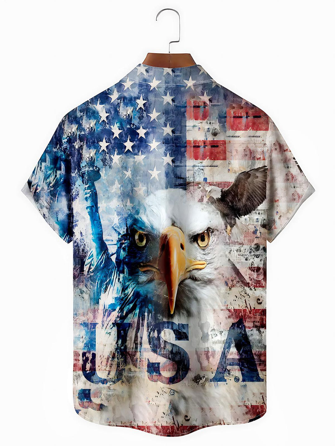 Independence Eagle Men's Pocket Short Sleeve Shirts