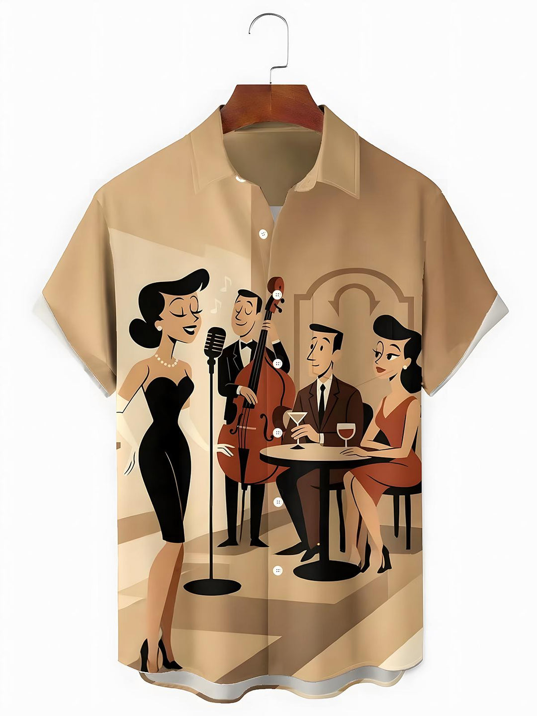 Music Concert Men's Pocket Short Sleeve Shirts
